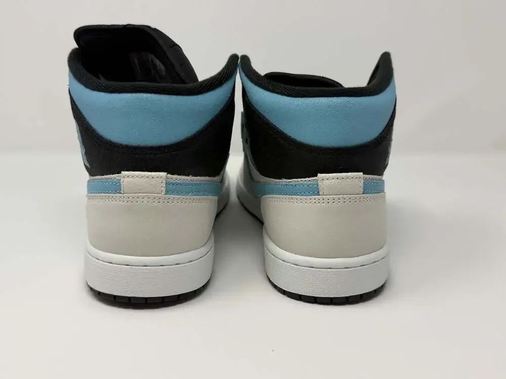 Air Jordan 1 Mid SE 'Summit White Blue Chill' Athletic Basketball Shoe Nike 9.5M